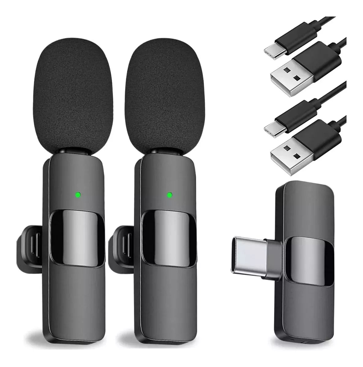 Duo Mic Pro *Grabaciones en Alta Calidad*(Compatible con telefono, PC y Tablet.)